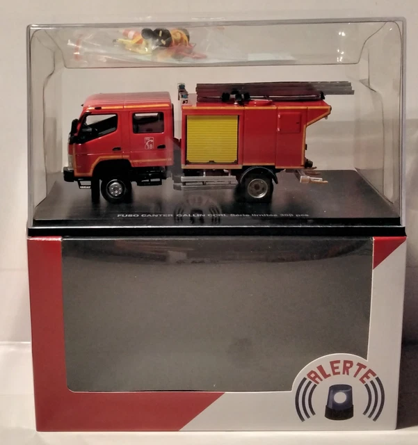 Alerte Mitsubishi Fuso Canter – Camion De Pompiers CCRL Gallin – Réf 0067 – 1/43 – Neuf