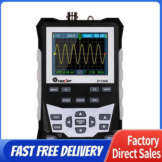 HANDHELD DIGITAL MINI Oscilloscope Kit w/120MHz Bandwidth 500MS/s