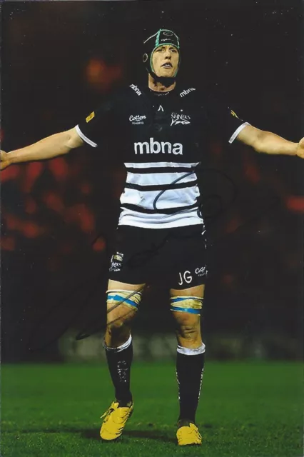 JAMES GASKELL - Hand Signed 6x4 Photo - Sale Sharks London Wasps - Rugby