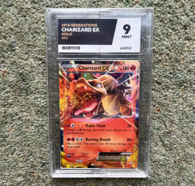 Charizard EX Ace 9 11/83 XY Generationen Holo Pokémon Karte nicht PSA *SELTEN*