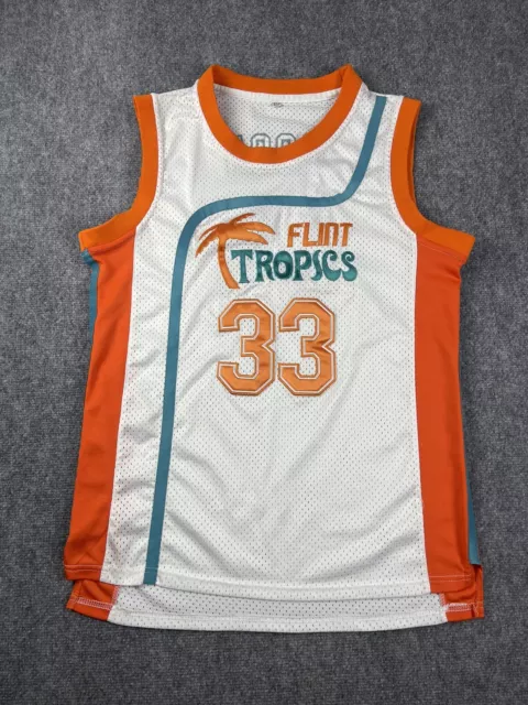 Jackie Moon Basketball Player Flint Tropics #33 Jersey and Shorts Halloween Costume Cosplay