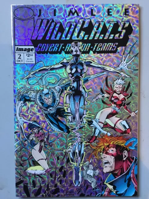 WildC.A.T.s: Covert Action Teams #2 Silver Prism variant Jim Lee NM