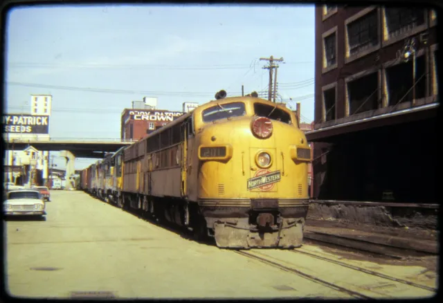 Railroad Slide DUPLICATE Chicago North Western CNW F3 201 Kansas City MO 1973
