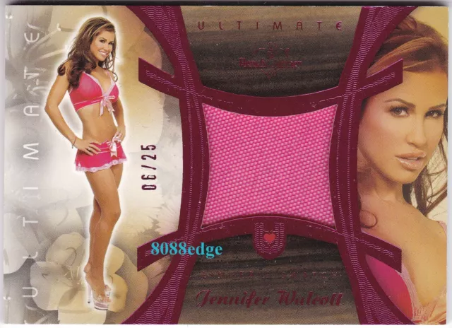 2010 Benchwarmer Ultimate Lingerie: Jennifer Walcott #6/25 Worn Swatch Playboy