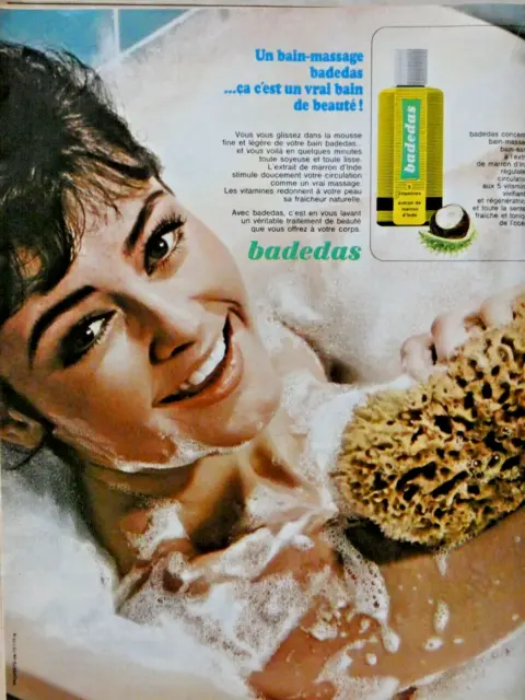 1967 Press Advertisement One Bath Massage Badas Beauty Bath