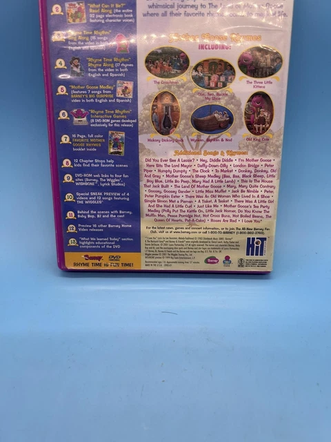 BARNEY RHYME TIME Rhythm DVD Classic Collection Mother Goose Kid s barney-rhyme-time-rhythm-dvd-classic-collection-mother-goose-kid-s