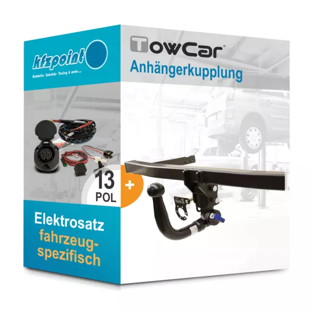 Für Mini Countryman 02.2017- TOWCAR Anhängerkupplung abnehmbar + 13polig E-Satz