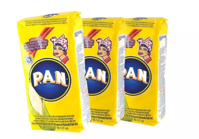 Harina Pan Flour weiß Weisses feines Maismehl vorgekocht Kolumbien Beutel 1x1kg