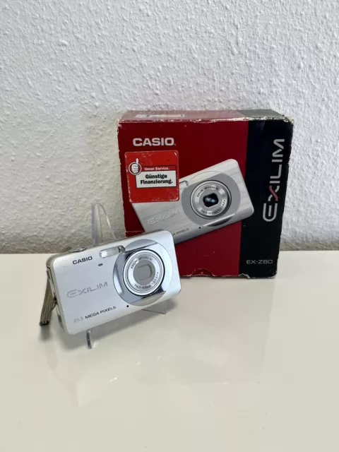 Casio Exilim EX-Z80 argento / fotocamera digitale compatta / testata ✅