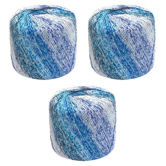3 Rollen 133m Farbsegment gefärbt Gradienten Baumwollgarn DIY Thread Hand