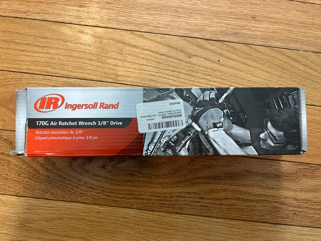 Ingersoll Rand 170G Edge Series 3/8” Drive Air Ratchet Wrench, 55 ft lbs Max