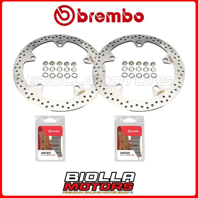 KIT PASTIGLIE + DISCHI BREMBO BMW HP2 SPORT 1170 2011 ANTERIORE [92 - Fisso] 2x0