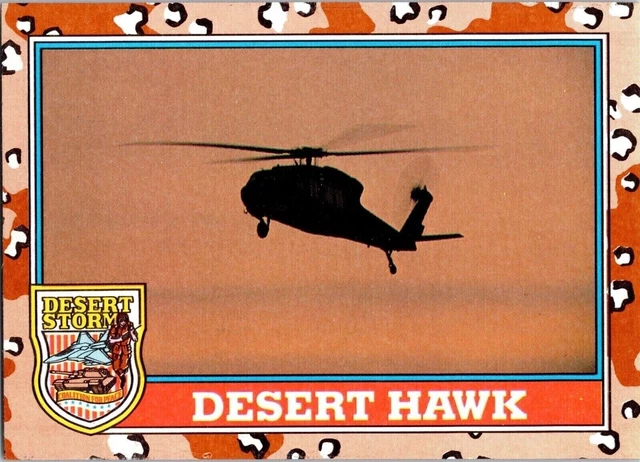 1991 Desert Storm 127 Desert Hawk Topps Trading Card TCG CCG