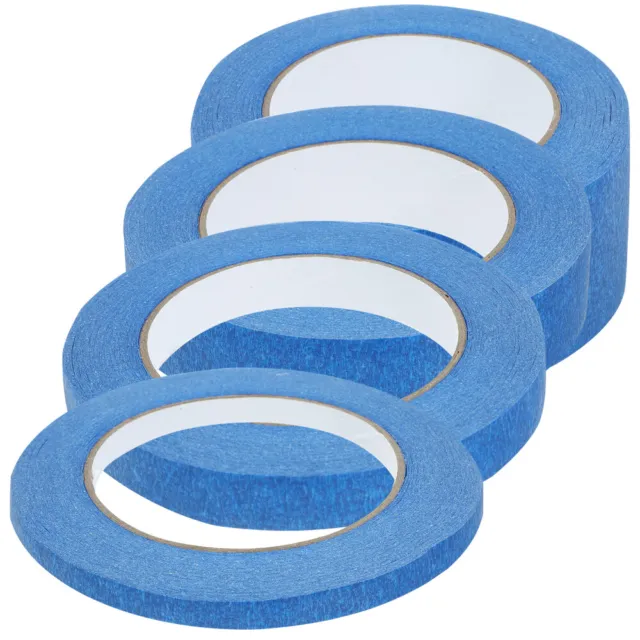 4 rollos cinta adhesiva azul cinta de cubierta para mejoras para el hogar papel