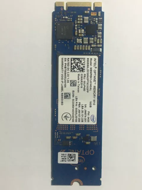 SSD Intel Optane M10 M.2 2280 16 GB MEMPEK1J016GAL PCIe 3.0 3D Xpoint NVMe