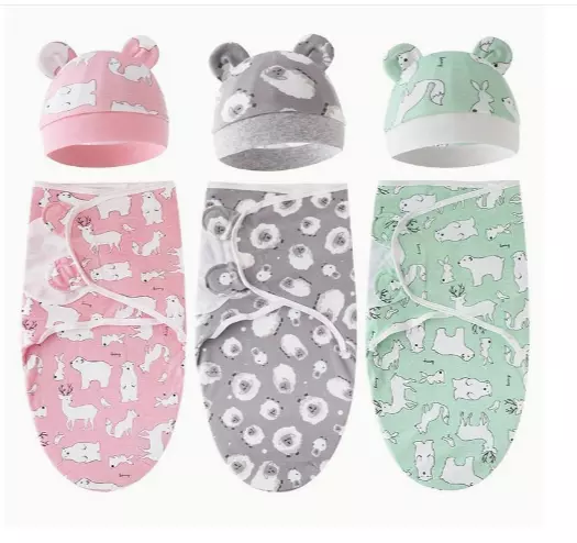 1 Set Of Newborn Swaddling 0-6 Months, Baby Adjustable Sleeping Bag, Blanket