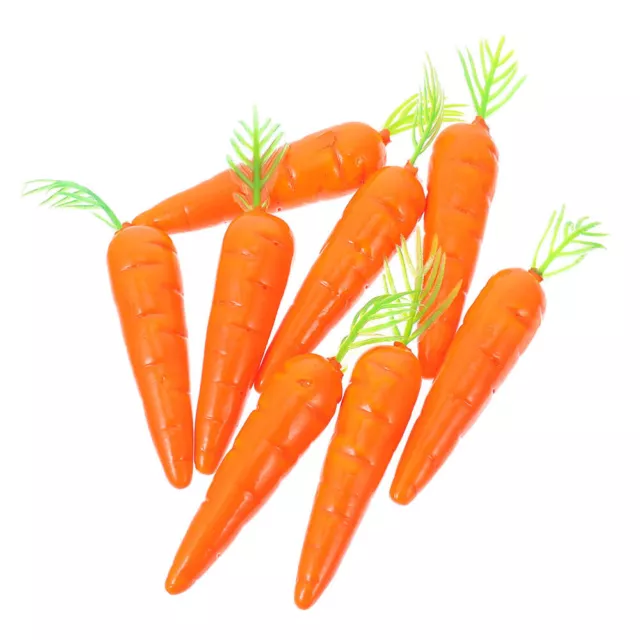 Zanahorias artificiales: 20 verduras-frutas reales como accesorio fotográfico.