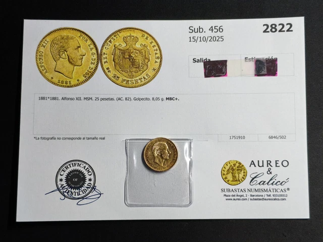 Spain. Alfonso XII. Pareja de 2 y 5 Pesetas España. Alfonso XII, Gobierno provis