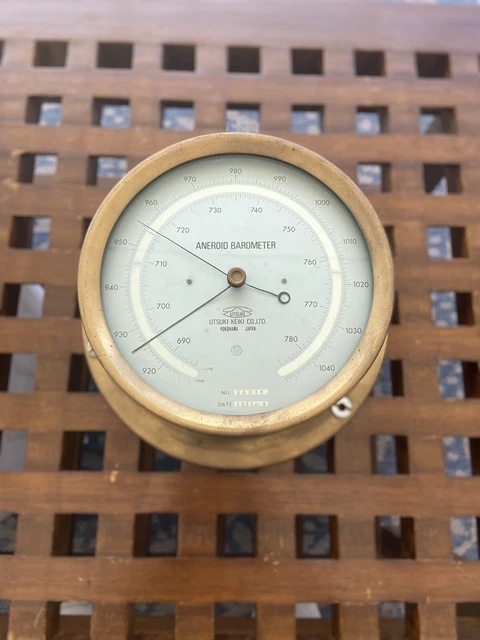 Antique Ship Salvaged UTUSKI Aneroid Barometer Antique Ship Salvaged UTUSKI Aneroid Barometer