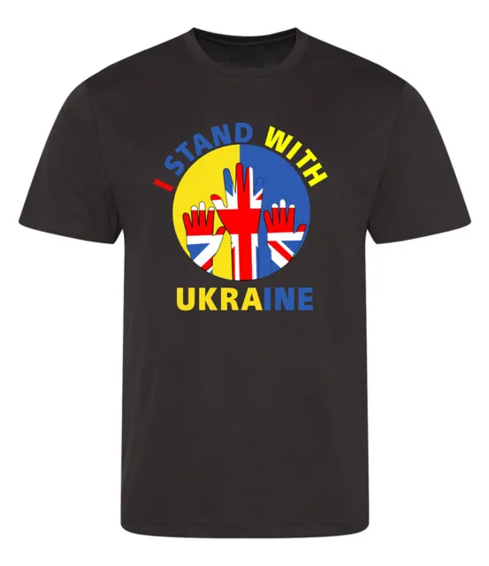 I Stand with Ukraine TShirt, Ukrainian Lover Support Retro Men's Unisex Shirt