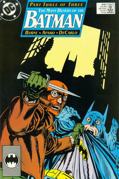 BATMAN #435 F/VF, Many Deaths John Byrne Direct (Bat) DC Comics 1989 Stock Image