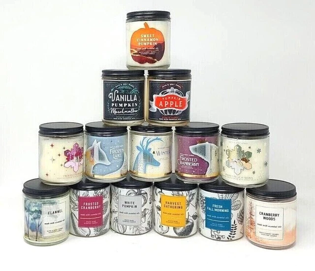 NEW BATH AND Body Works Single Wick Scented Candle Christmas/Winter