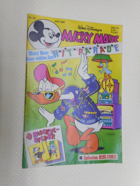 Micky Maus Nr. 39 20.9.1989; ohne Bilder ohne Mini-Comic; Walt Disney; #051