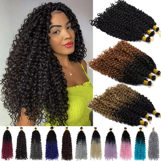 Afro Crochet Braids Deep Kinky Wavy Curly Hair Extensions as Human Weave  Braid H 
