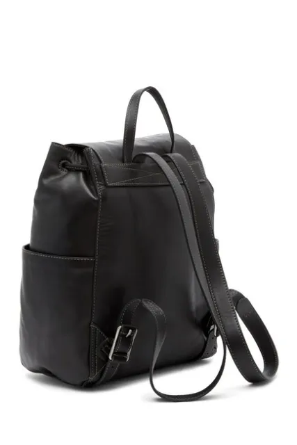 Frye Olivia Black Leather Backpack B1034 2