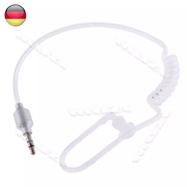 Monauraler 3,5-mm-Kopfhörer-Luftschlauch In-Ear-Anti-Strahlungs-Kopfhörer (Silbe