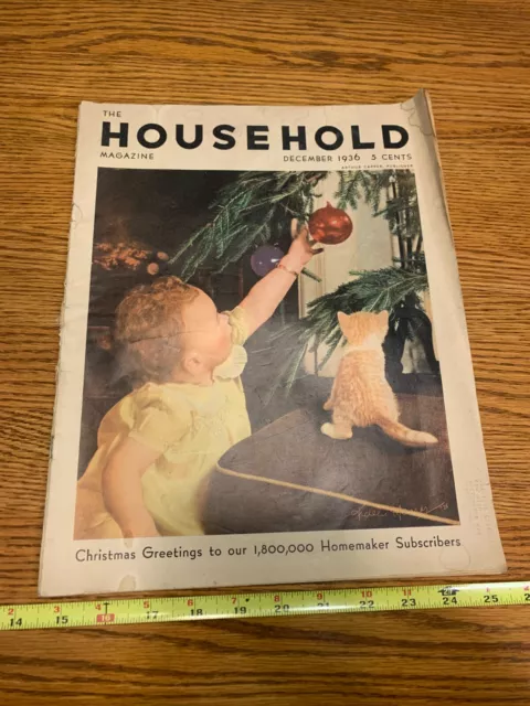 Vintage The Household Magazine December 1936 Volume XXXVI