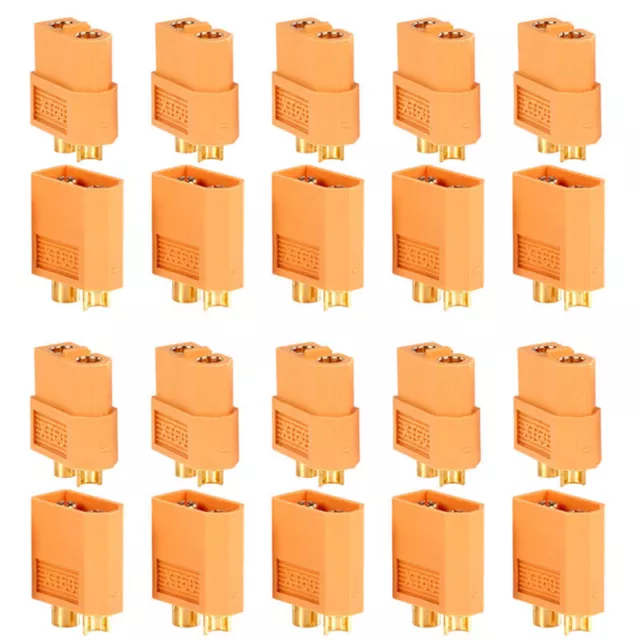 20x 10 Pairs XT60 Male Female Bullet Connectors Plugs For RC Lipo Battery PipTS