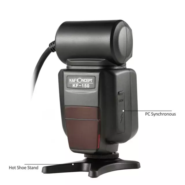 K&F Concept Professionel KF-150 Makro E-TTL Ringblitz pour Nikon LED Hilfs .008 3