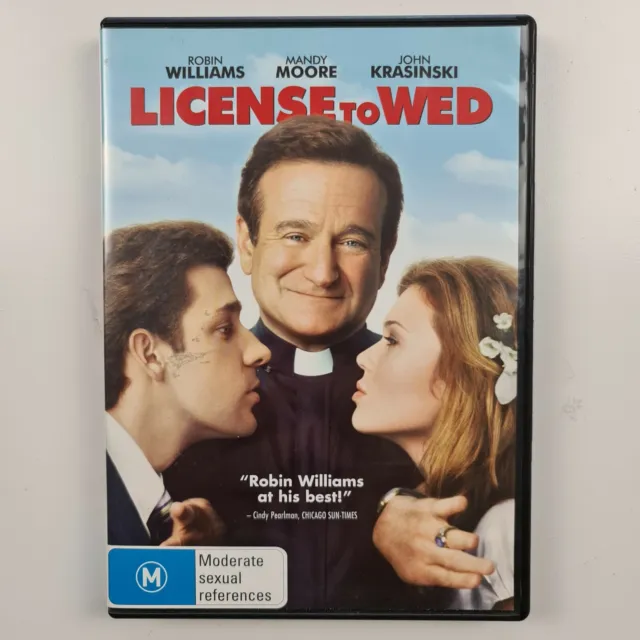License to Wed DVD - Robin Williams - Region 4 PAL - Ex Rental - TRACKED POST