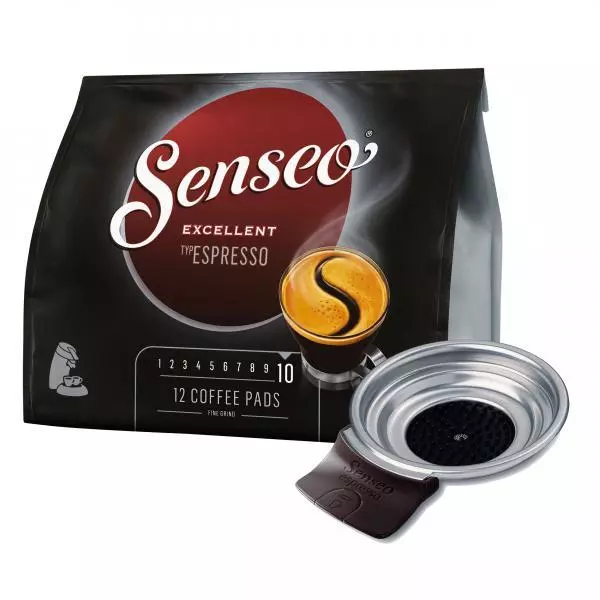 Senseo Espresso Intenso, 12Dosettes & Support pour Senseo Viva Café : HD7825