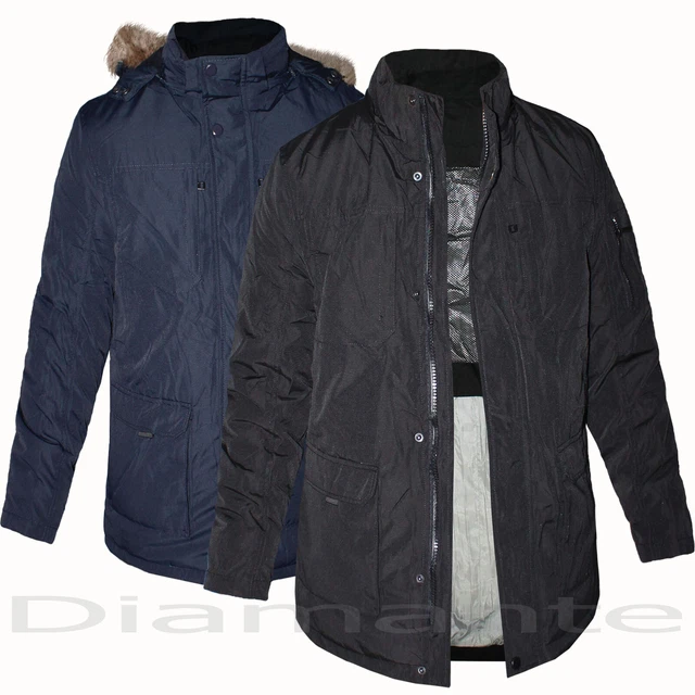 Giubbotto Uomo Invernale Parka Imbottito Giacca Cappotto Piumino Casual 8670