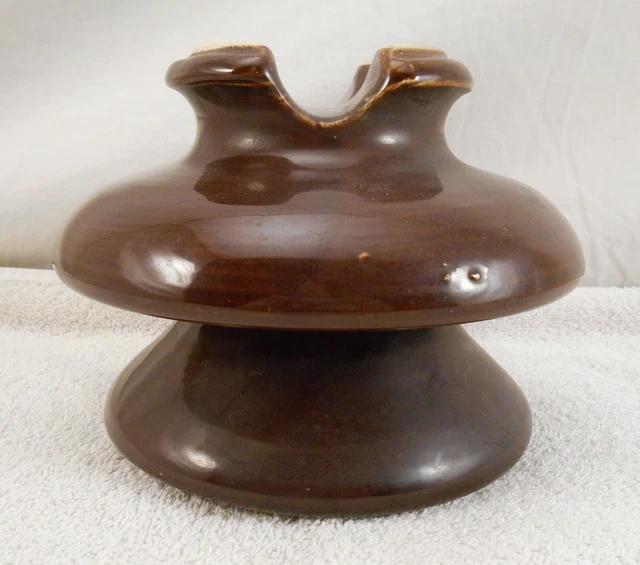 Rare Vintage Very Large Ceramic High Voltage Power Line Insulator