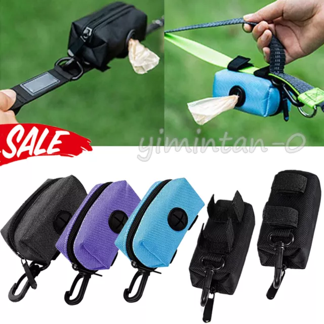 Pet Pouch Dog Poop Bag Container Dispenser Puppy Pick-Up Poo Waste Bags Holder