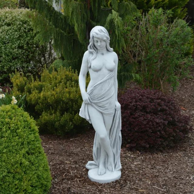 Top Modell! Massive Steinfigur Statue sinnliche Frau Venus Steinguss frostfest