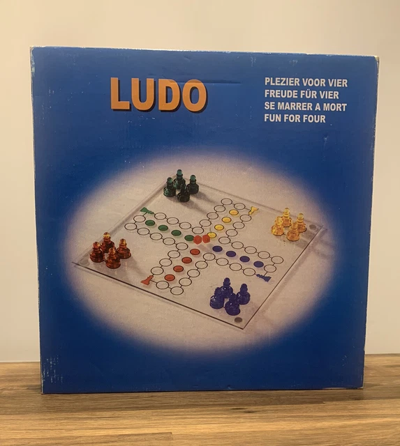 VINTAGE GLASS LUDO Board Game $19.18 - PicClick