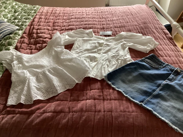 Zara girls summer bundle Age 13-14 Yrs - Tops/blouses/ Denim Skirt
