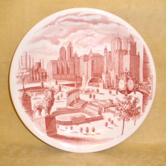 JOHNSON BROTHERS FOR Marshall Field & Co Chicago Red & White 10