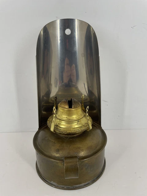 Vintage Perko Oil Lamp Lantern Sconce No Glass