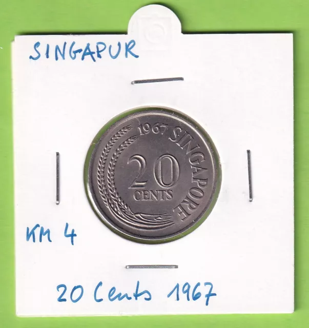 Singapur 20 Cents 1967