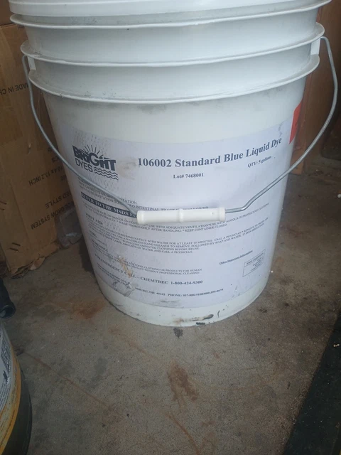 5 GALLON PAIL Bright Dyes 106002 Dye Tracer Liquid,Blue,5 Gallon STD BLUE DYE