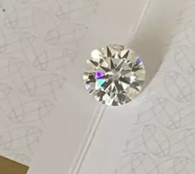 1.00 Ct Natural White Diamond D Color Cut Gemstones 6mm Lab-Created