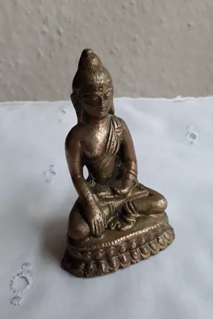 Kleiner alter Buddha, Messing/Bronze