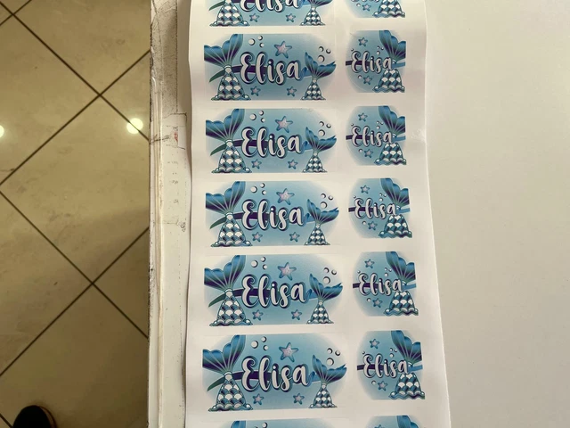 Kit 10 pz Etichette per bottiglia "Linea Barcellona"da personalizzare