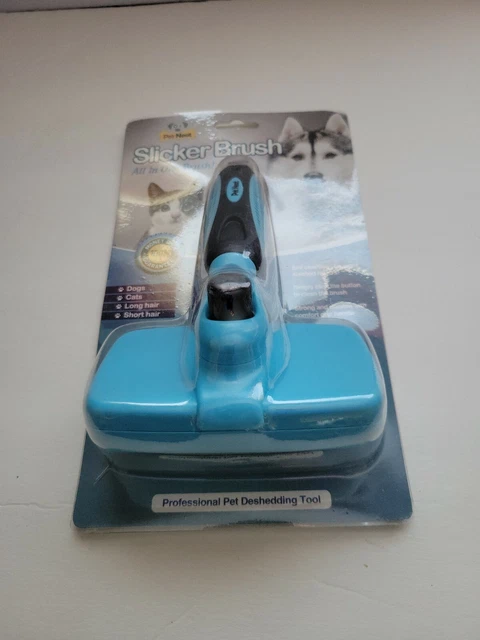 Pet Neat Self Cleaning Pet Dog Cat Slicker Brush Grooming Gently Removes Hair 2
