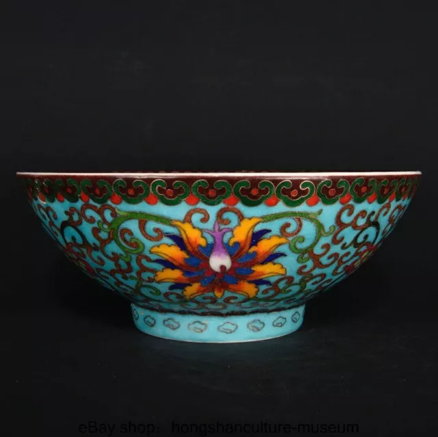 8.4 " Chenghua Marked Chinese Dynasty Enamel Colour Porcelain Phoenix lines Bowl